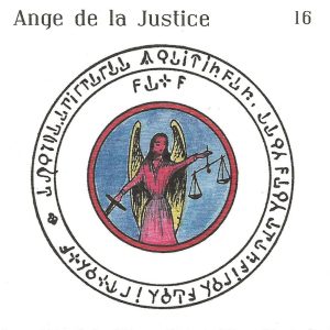 Pentacle Abbé Julio N°16 – Ange de la Justice – Talisman consacré protection & magnétisme