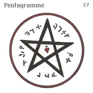 Pentacle Abbé Julio N°27 – Pentagramme – Talisman consacré protection & magnétisme