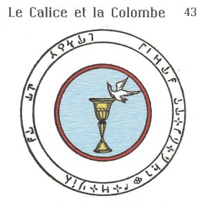 Pentacle Abbé Julio N°43 – Le calice et la Colombe – Talisman consacré protection & magnétisme
