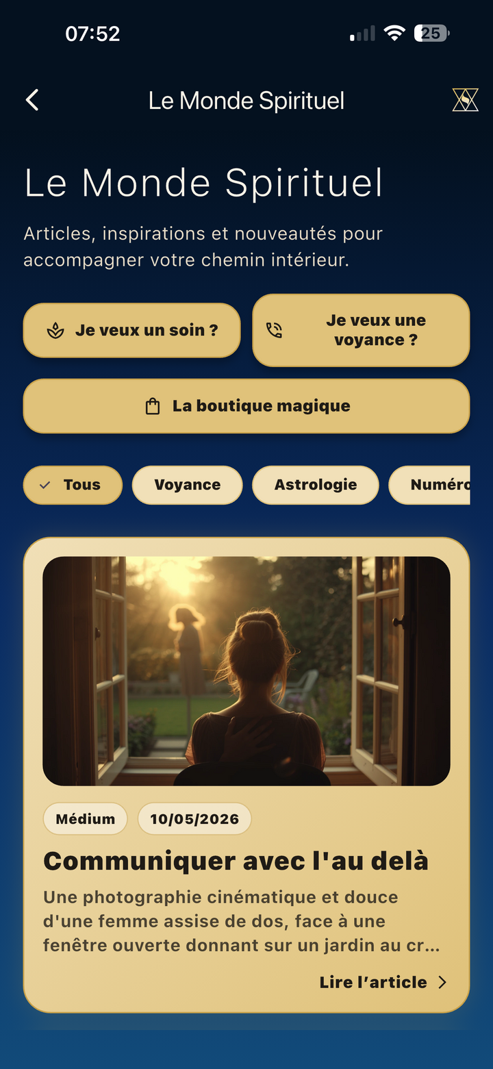Le Monde Spirituel — articles filtrables par catégorie