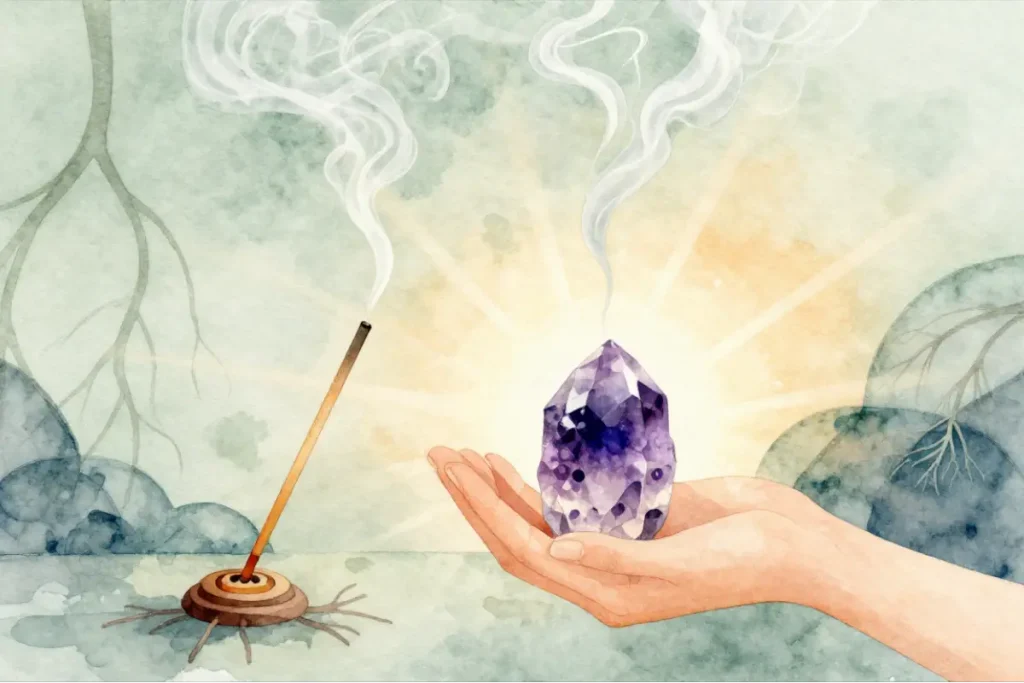 Lithothérapie et pendule : créer un rituel doux pour s’ancrer au quotidien